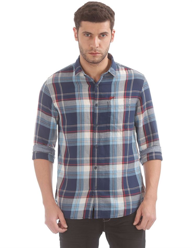Ed Hardy Men Casual Wear Checkered Shirt